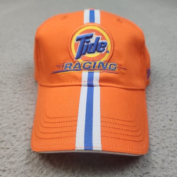 Stylemaster Other - Vintage Tide Racing Hat Cap Strapback Orange Embroidered NASCAR Striped